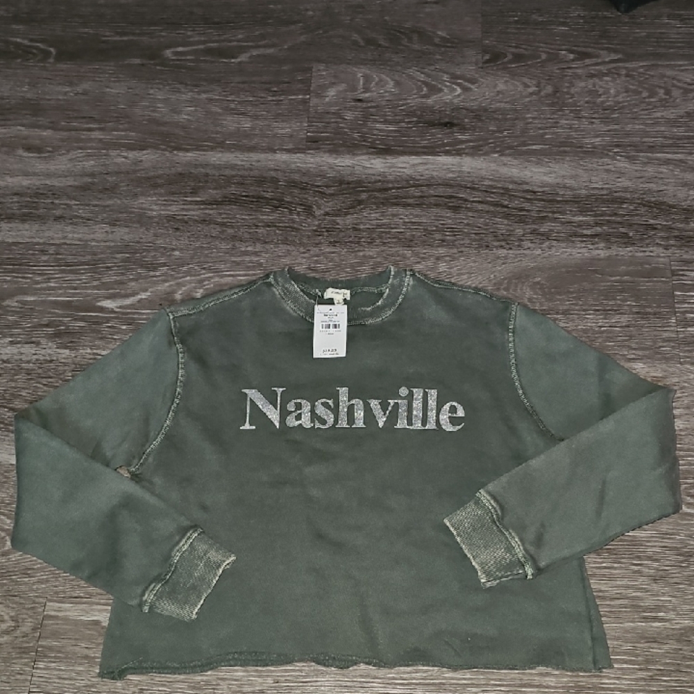 Modish Rebel Girls Youth Nwts Sz Large NASHVILLE crewneck Sweatshirt.